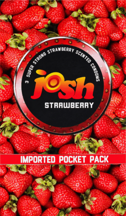 Josh Strawberry Pleasure condom pack